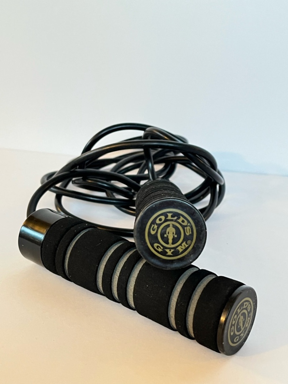 Gold's Gym Weighted Jump Rope Comfort Grip Handles Heavy Duty Fitness